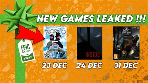 epic games christmas leak|New Epic Games Store Free Games Lineup Might Be。